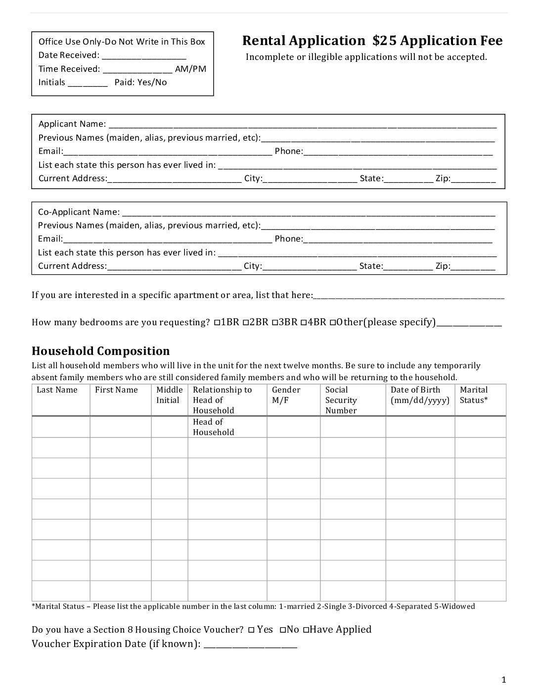 General Housing Application